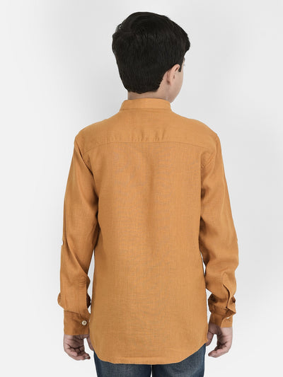 Mustard Double Pocket Kurta