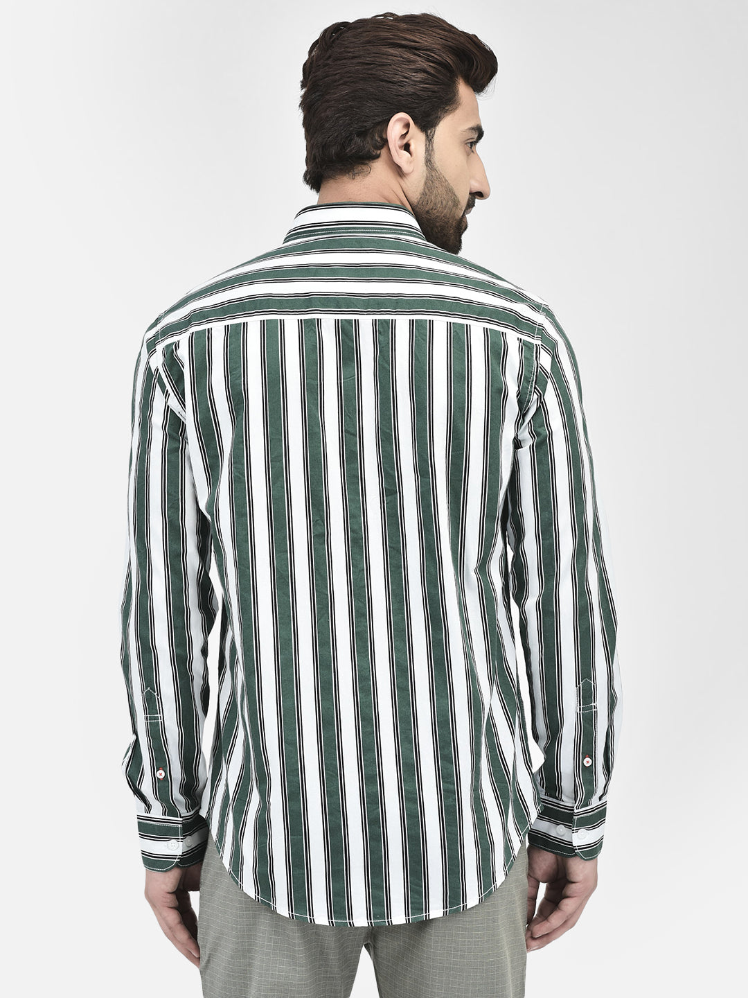 Green Stripes Shirt.