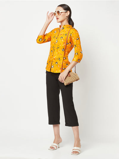 Mustard Floral Shirt