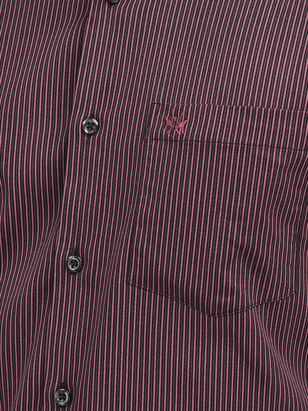 Maroon Striped Shirt.