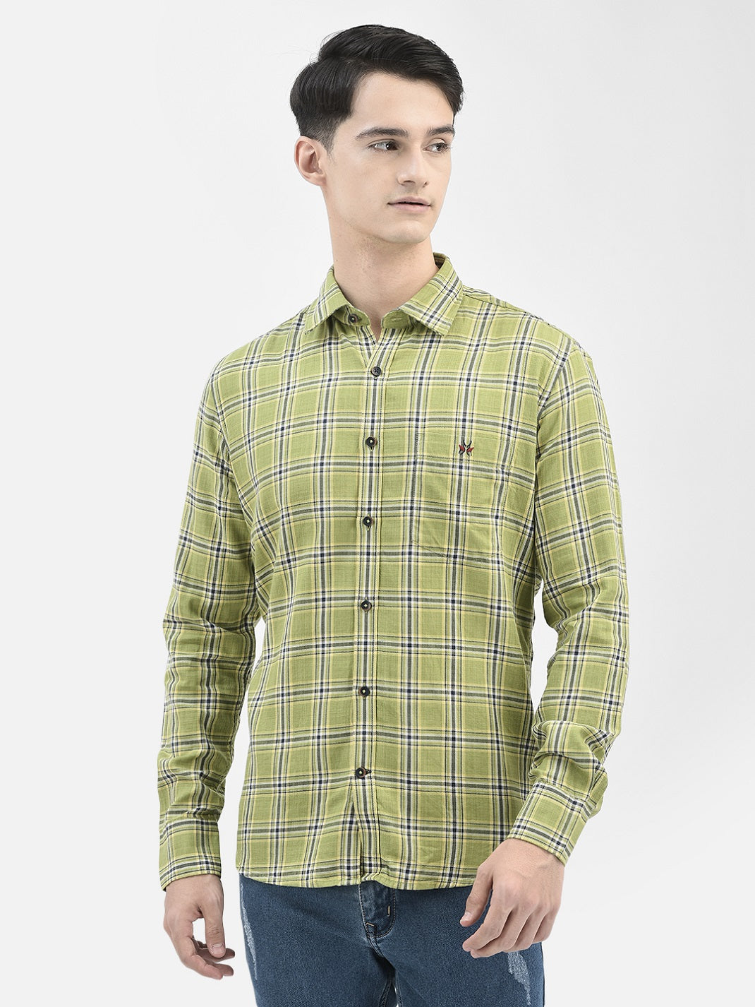 Green Checked Shirt