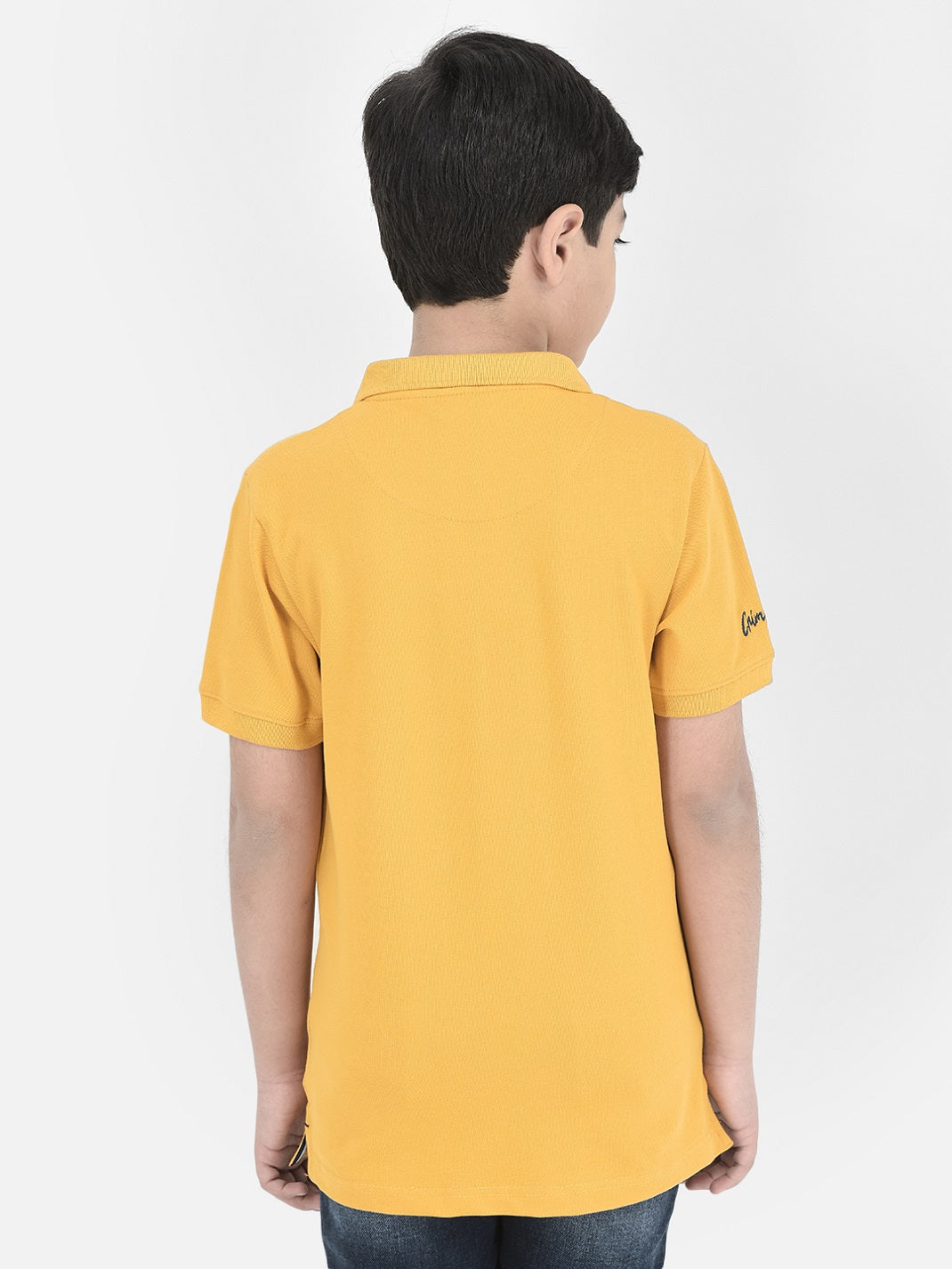  Mustard Polo Neck T-shirt