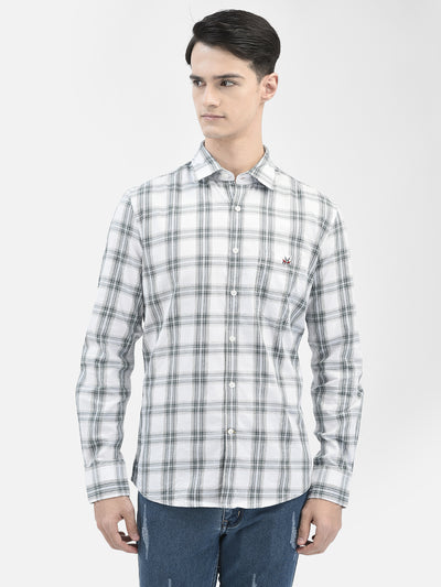 White Checked Shirt