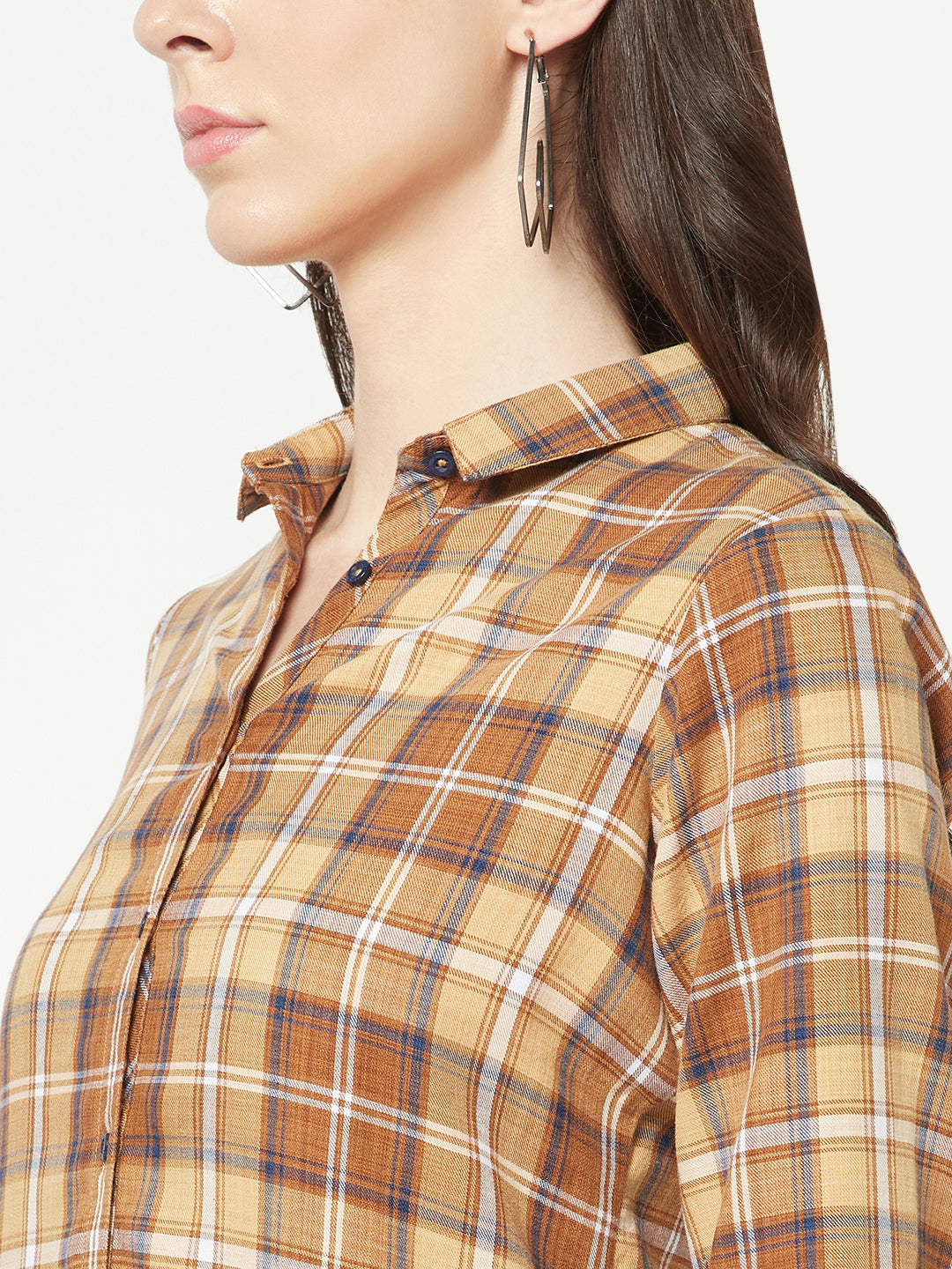 Khaki Checked Shirt