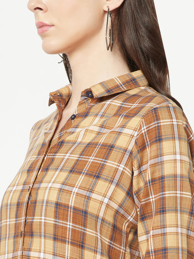 Khaki Checked Shirt